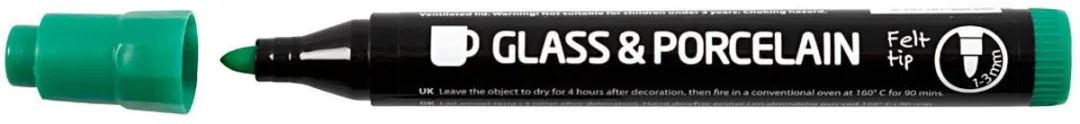 Creativ Company Glas- en Porseleinstiften - 6 Stuks Divers