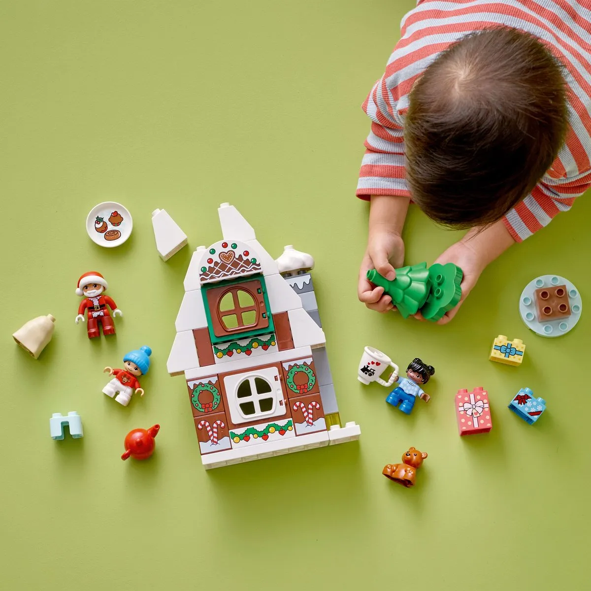 LEGO DUPLO Peperkoekhuis Kerstman 10976 - 3 Minifiguren