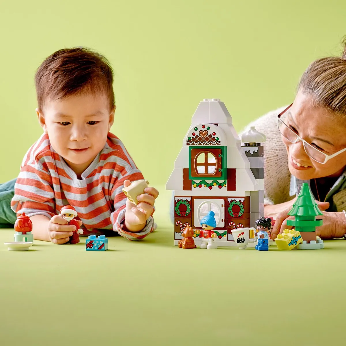 LEGO DUPLO Peperkoekhuis Kerstman 10976 - 3 Minifiguren