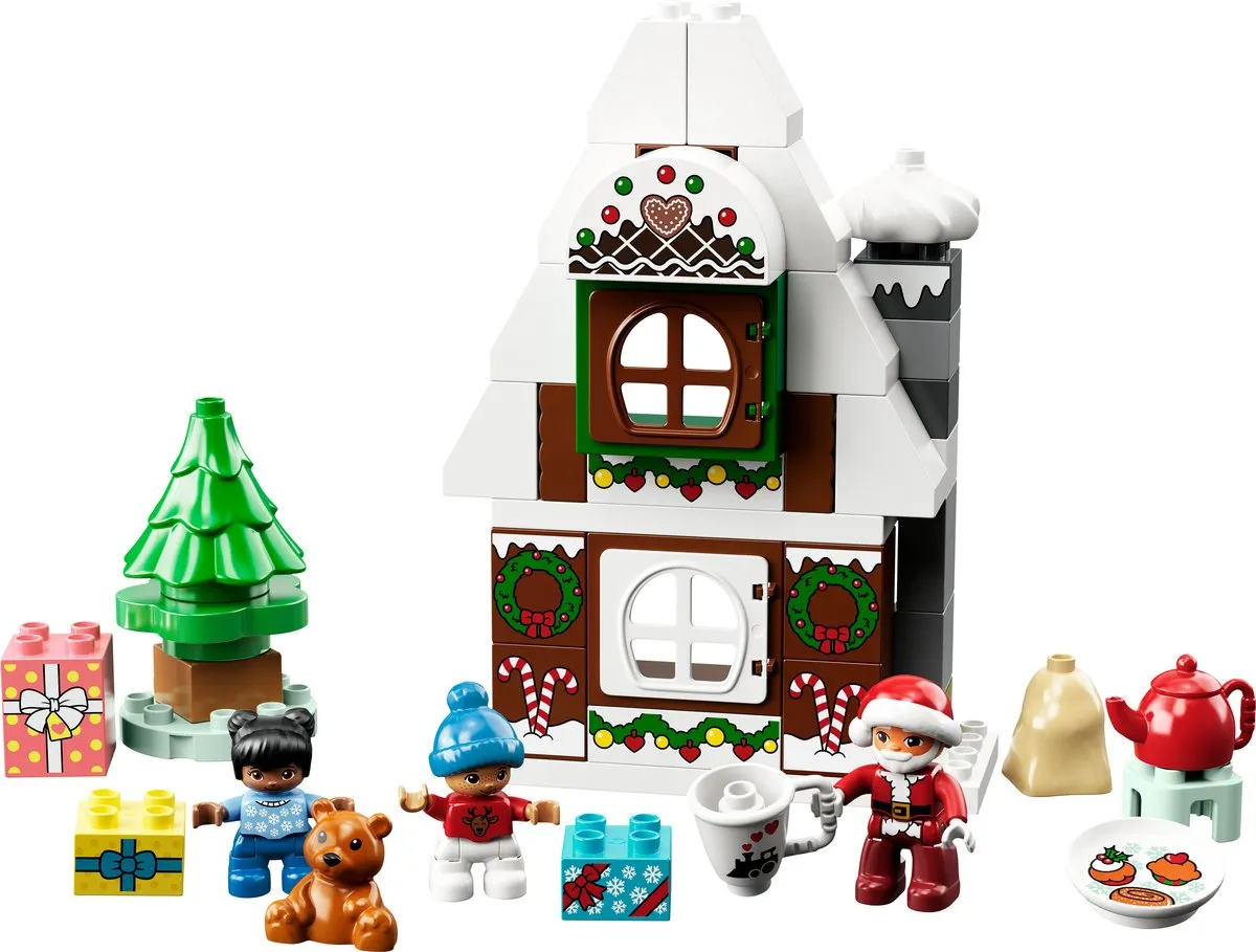 LEGO DUPLO Peperkoekhuis Kerstman 10976 - 3 Minifiguren
