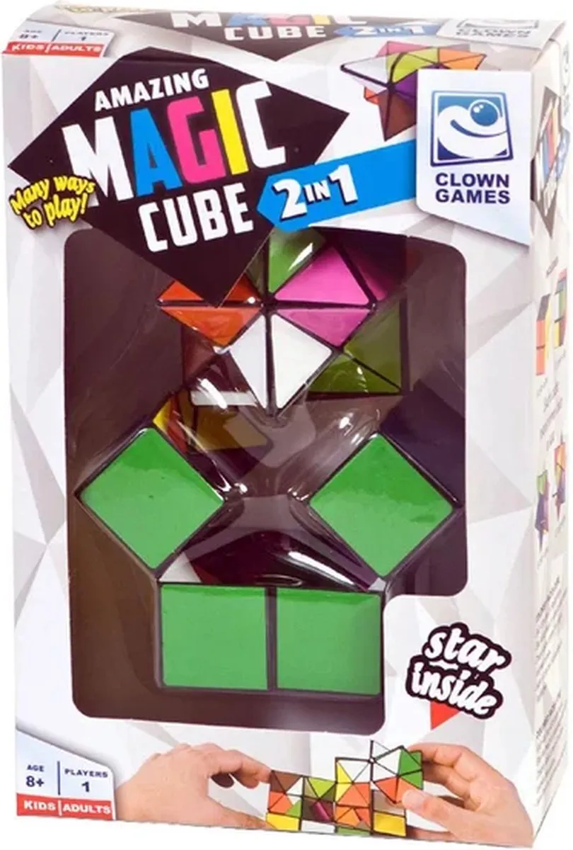 Clown Games Magic Cube 2-in-1 - 2 Spelers - afbeelding 6 van 6