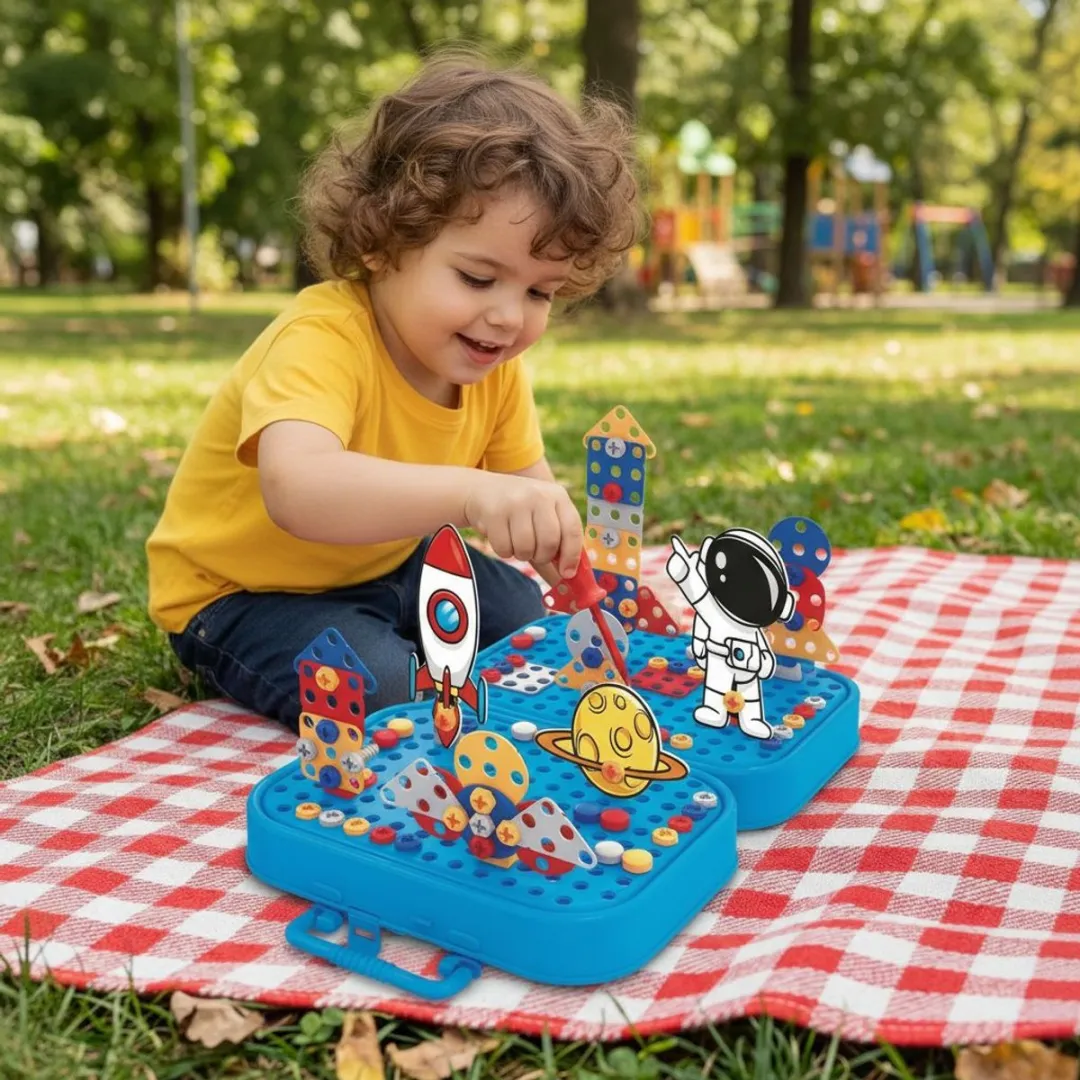 Eddy Toys Bouwset Eenhoorn - 228 Onderdelen - Roze