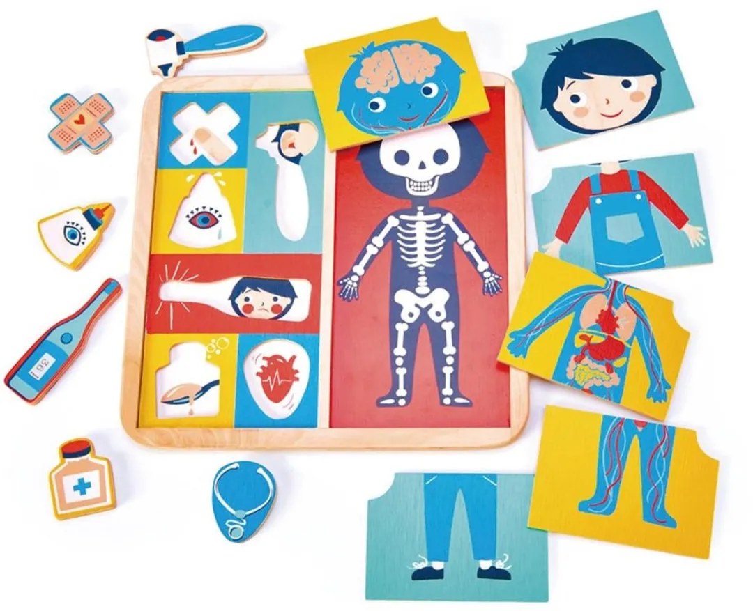 Tender Toys Ouch Junior Vormenpuzzel 12 Stuks - Multicolor