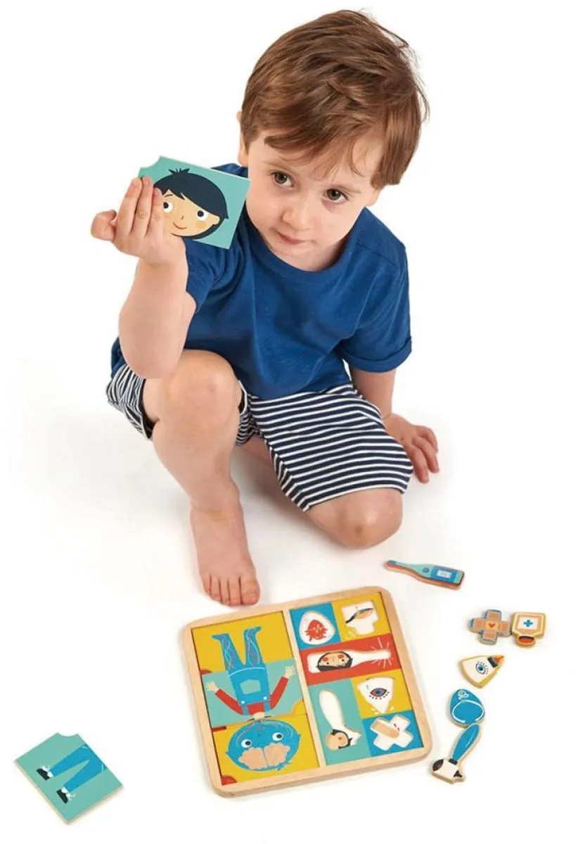 Tender Toys Ouch Junior Vormenpuzzel 12 Stuks - Multicolor