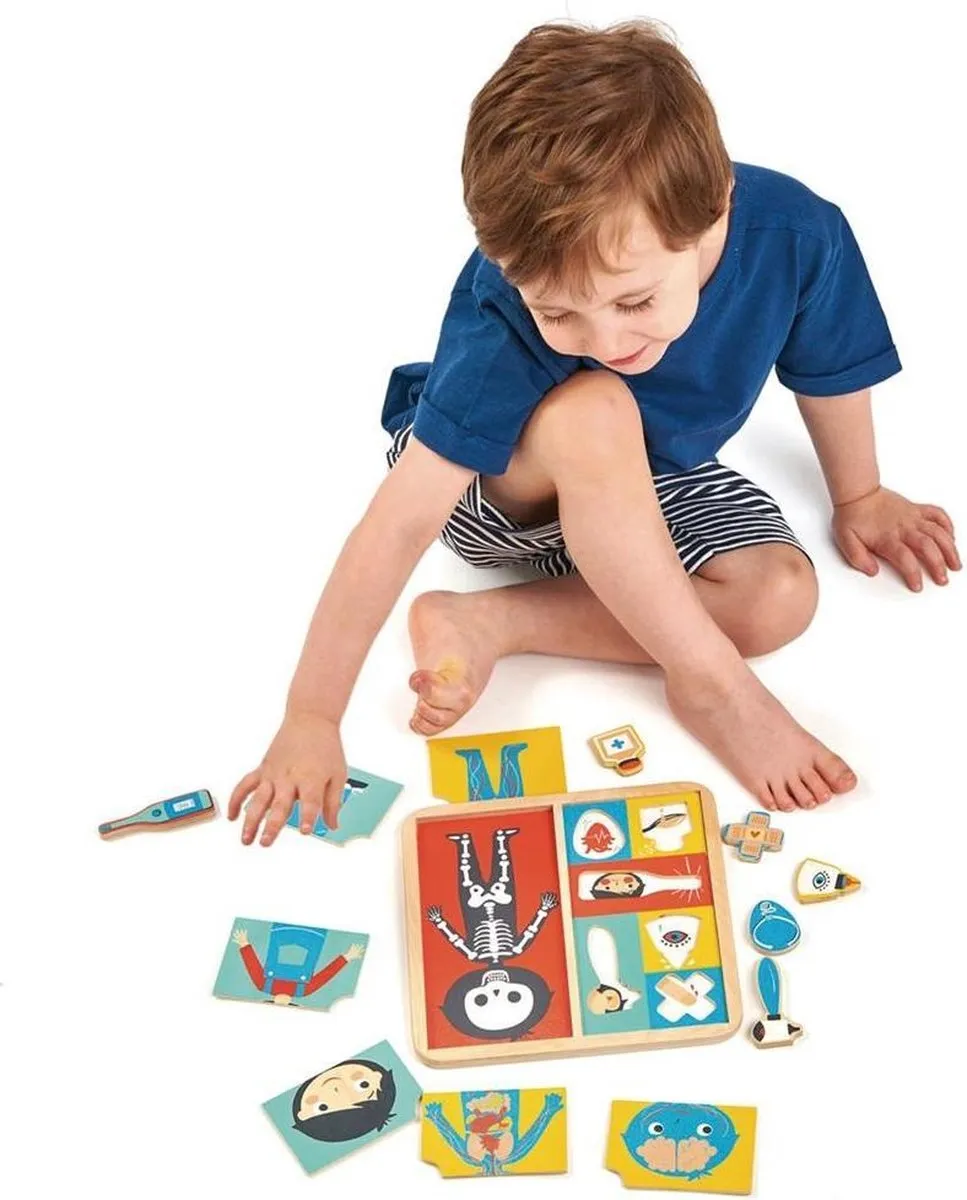 Tender Toys Ouch Junior Vormenpuzzel 12 Stuks - Multicolor