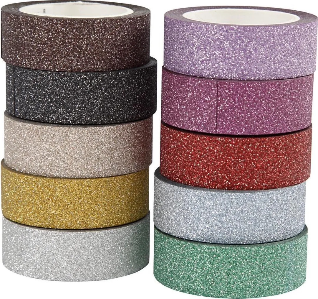 Creativ Company Masking Tape Glitter - 10x6m Multicolor