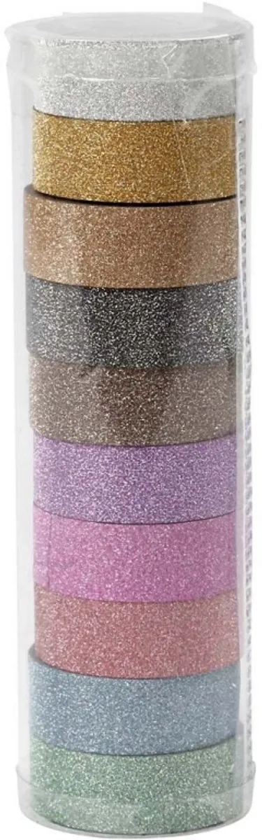 Creativ Company Masking Tape Glitter - 10x6m Multicolor