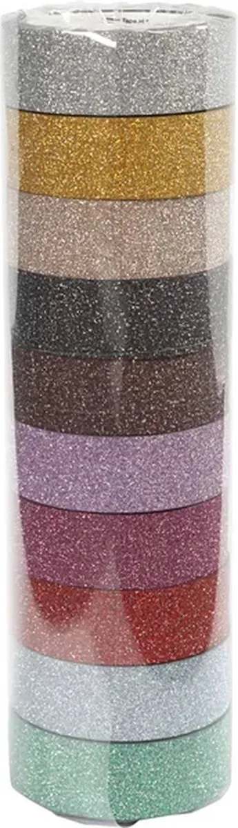 Creativ Company Masking Tape Glitter - 10x6m Multicolor
