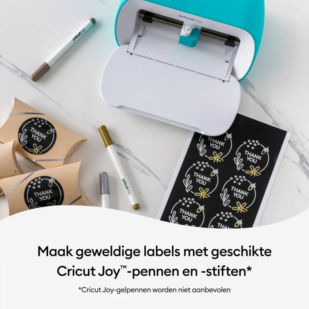 Cricut Joy Beschrijfbaar Smart Vinyl 14x33cm - Zwart - 4 Vellen