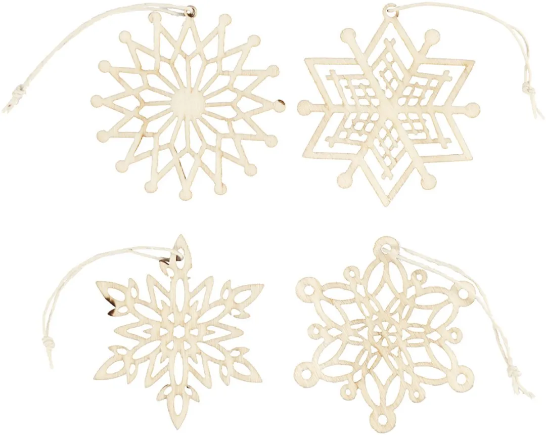 Creativ Company Houten Ornamenten 7x7x0,3cm