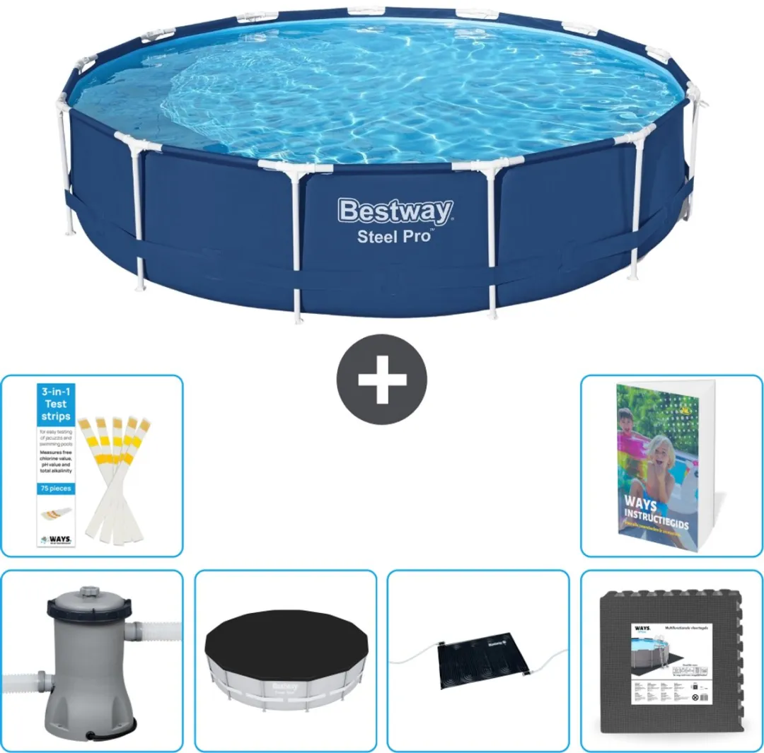 Bestway Steel Pro Zwembad 396x84cm Blauw
