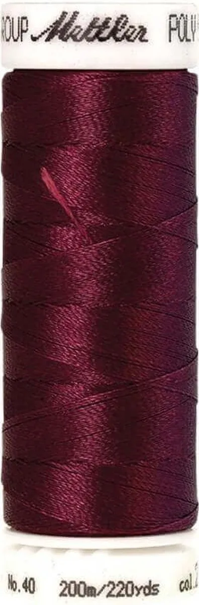 Amann Mettler Polysheen Naai-Borduurgaren Rood 200m