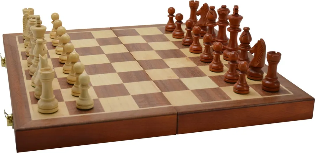 HOT Games Schaak-klapcassette 670018 - Verzwaarde stukken - 40cm