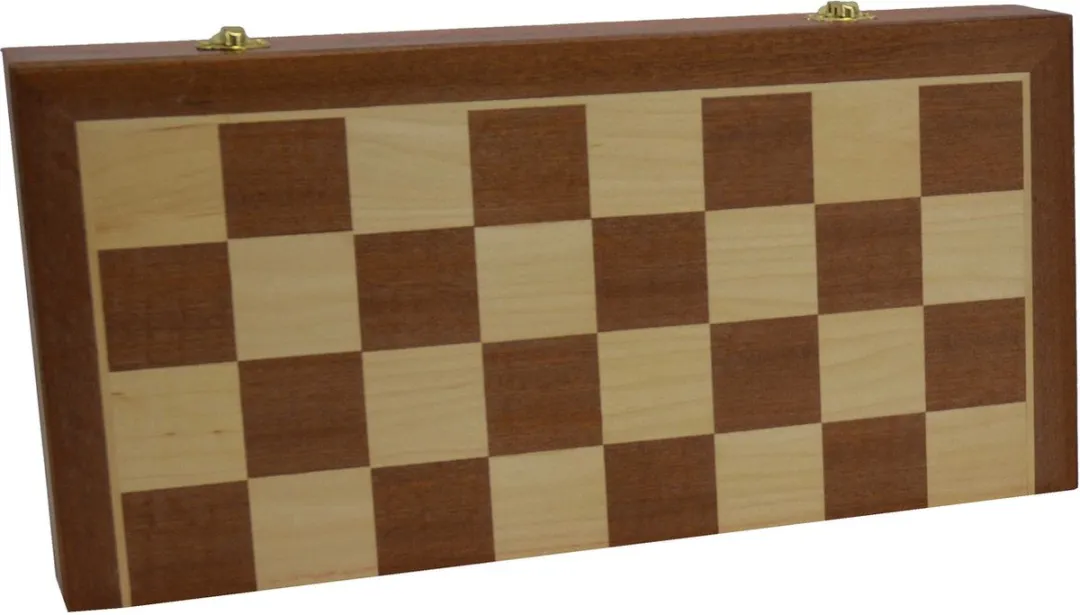 HOT Games Schaak-klapcassette 670018 - Verzwaarde stukken - 40cm