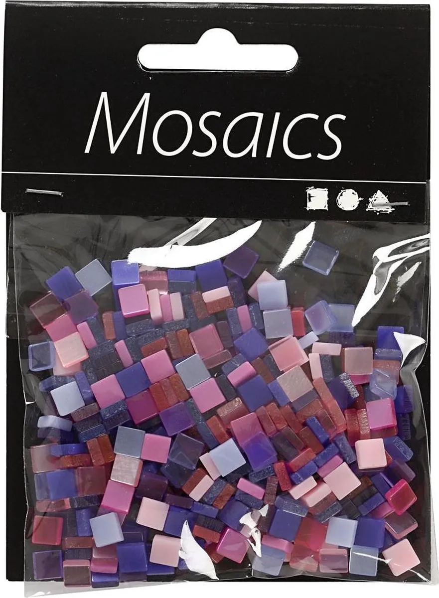 Creativ Company Creotime Mozaïek 5x5mm - Paars/roze - Multicolor