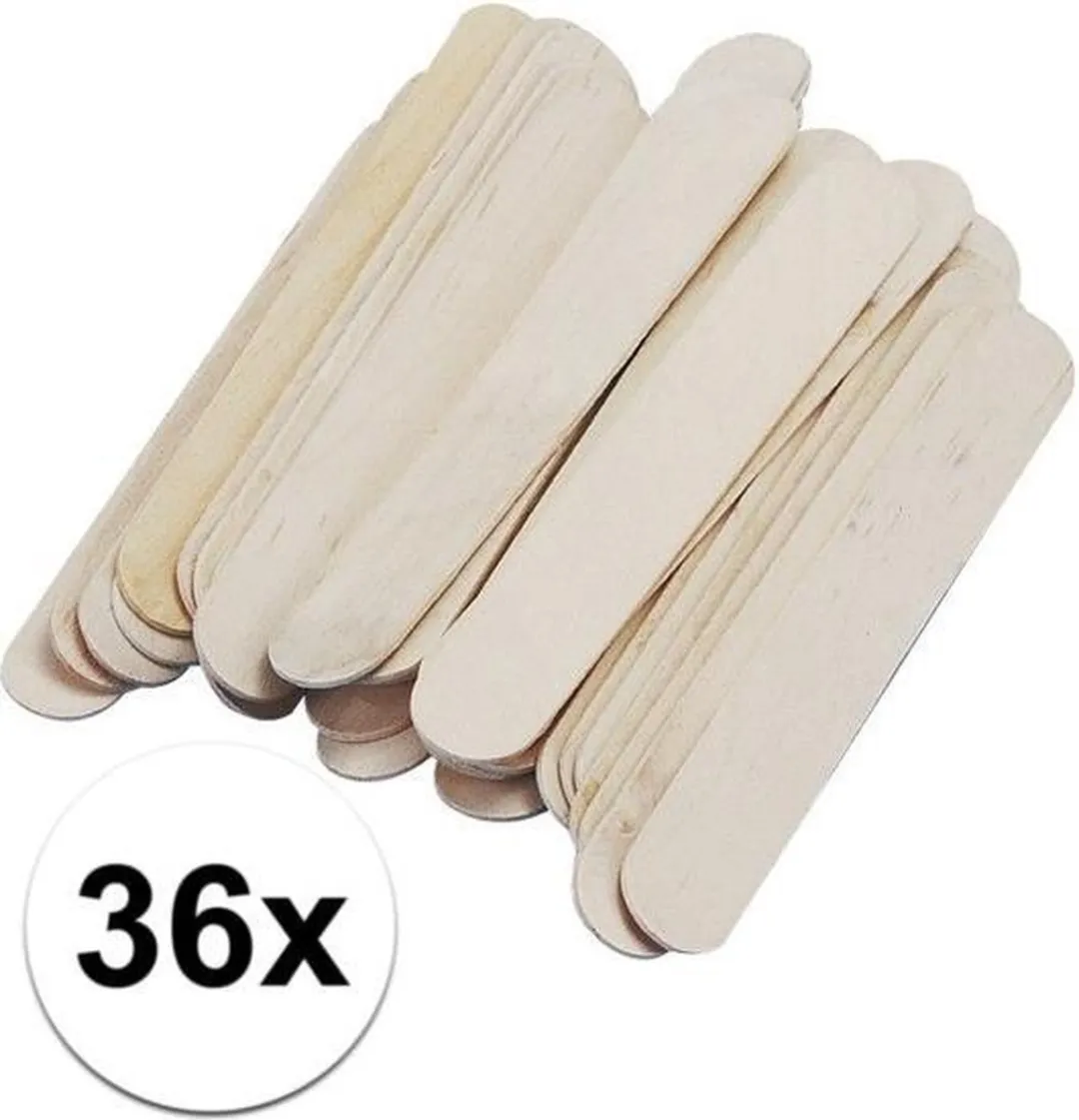 Rayher Beige Knutselstokjes 36 Stuks - 15x2cm
