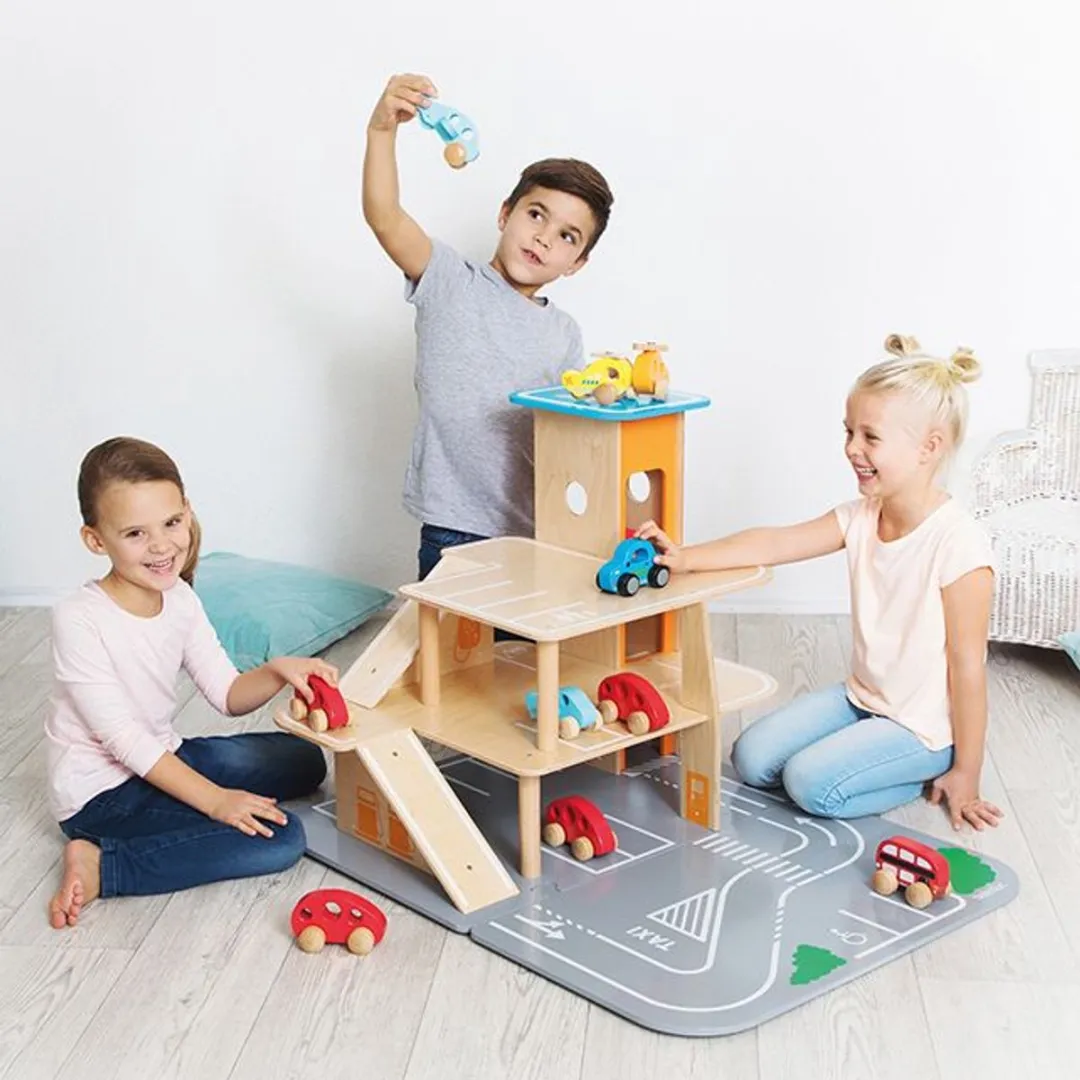 Beleduc Houten Speelgoed Garage XXL 24230 - Multicolor