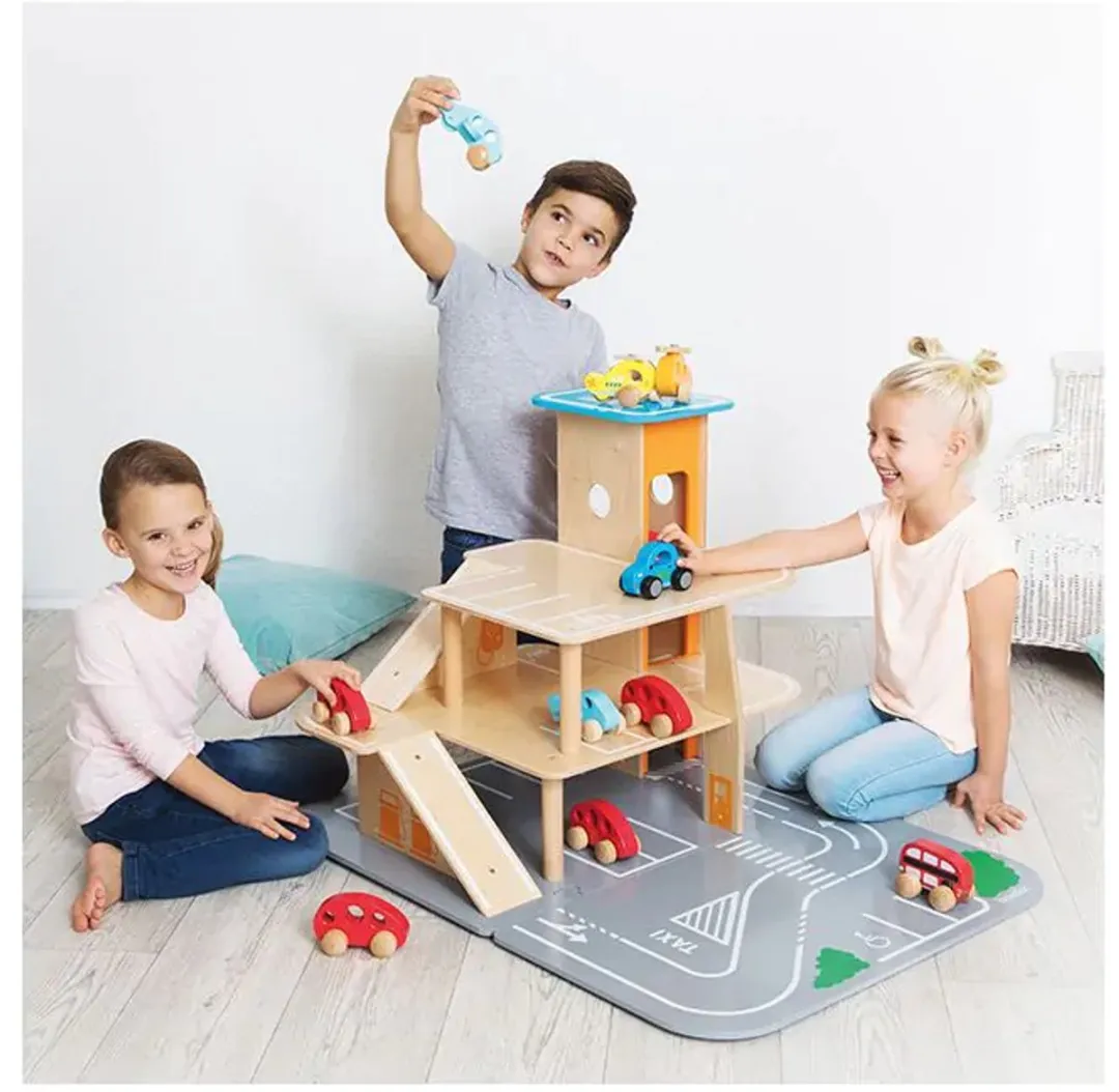 Beleduc Houten Speelgoed Garage XXL 24230 - Multicolor
