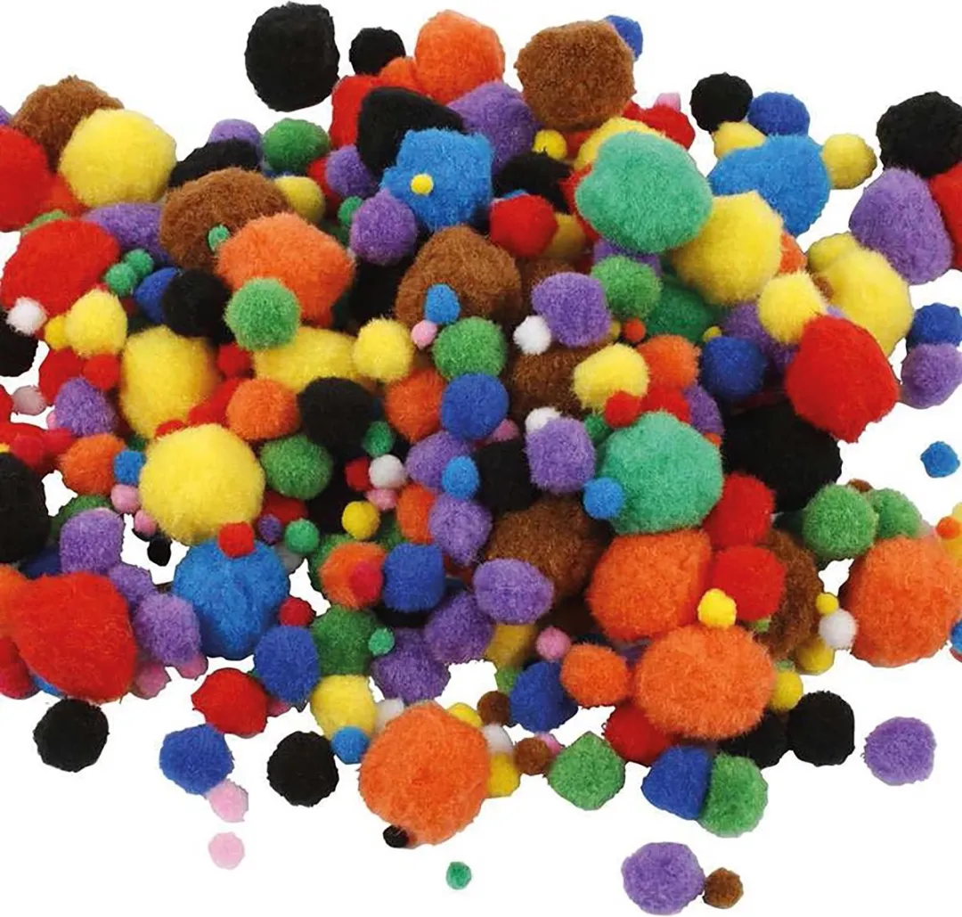 Creativ Company Pom-Poms Multigekleurd - 150 Stuks