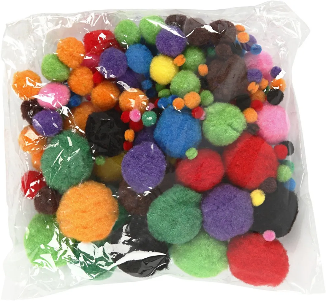 Creativ Company Pom-Poms Multigekleurd - 150 Stuks