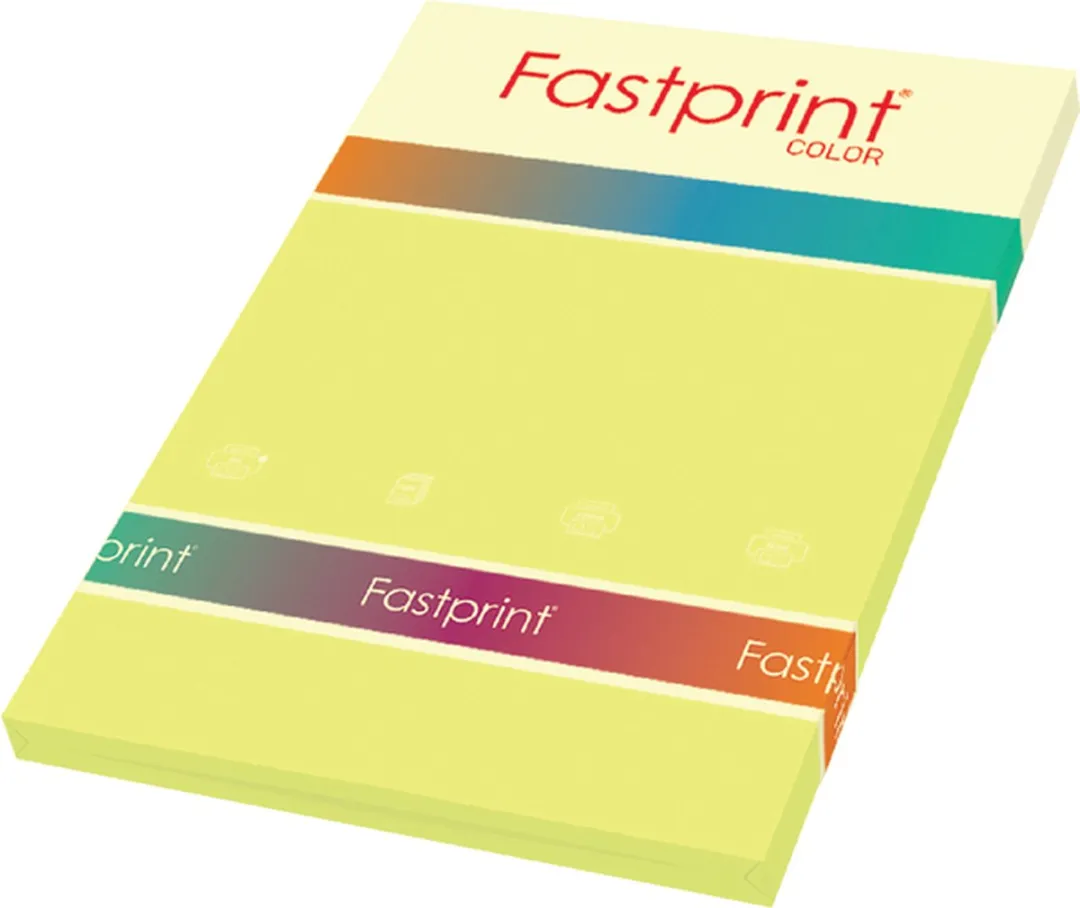 Quantore Kopieerpapier A4 120gr Geel 100 Vel