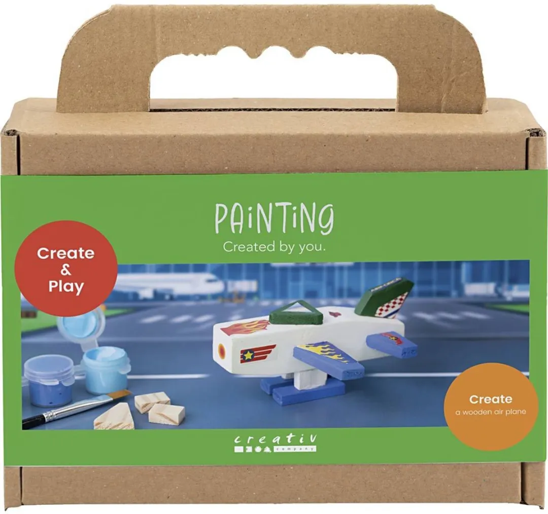 Creativ Company Mini Hobbyset Vliegtuig Schilderen