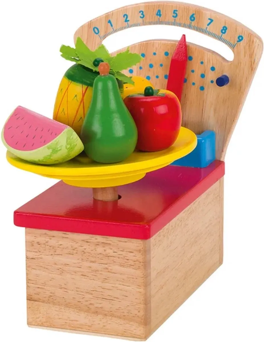 Goki Weegschaal Hout - Meerkleurig