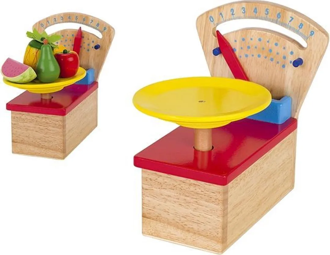Goki Weegschaal Hout - Meerkleurig