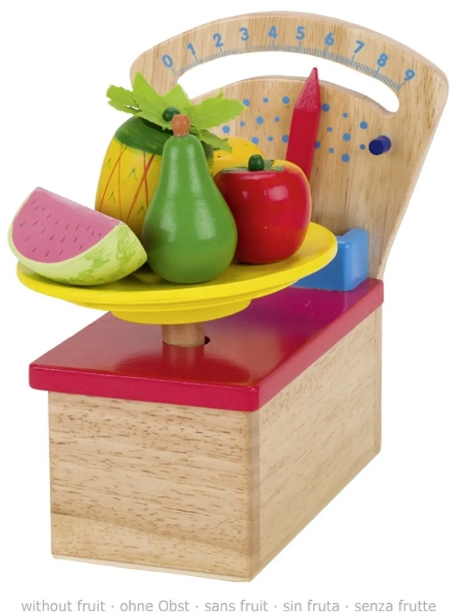 Goki Weegschaal Hout - Meerkleurig