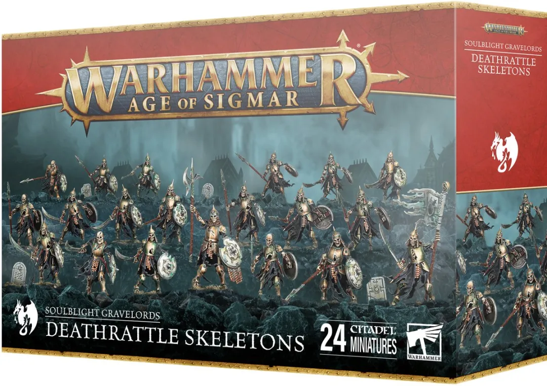 Games Workshop Soulblight Gravelords Deathrattle Skeletten