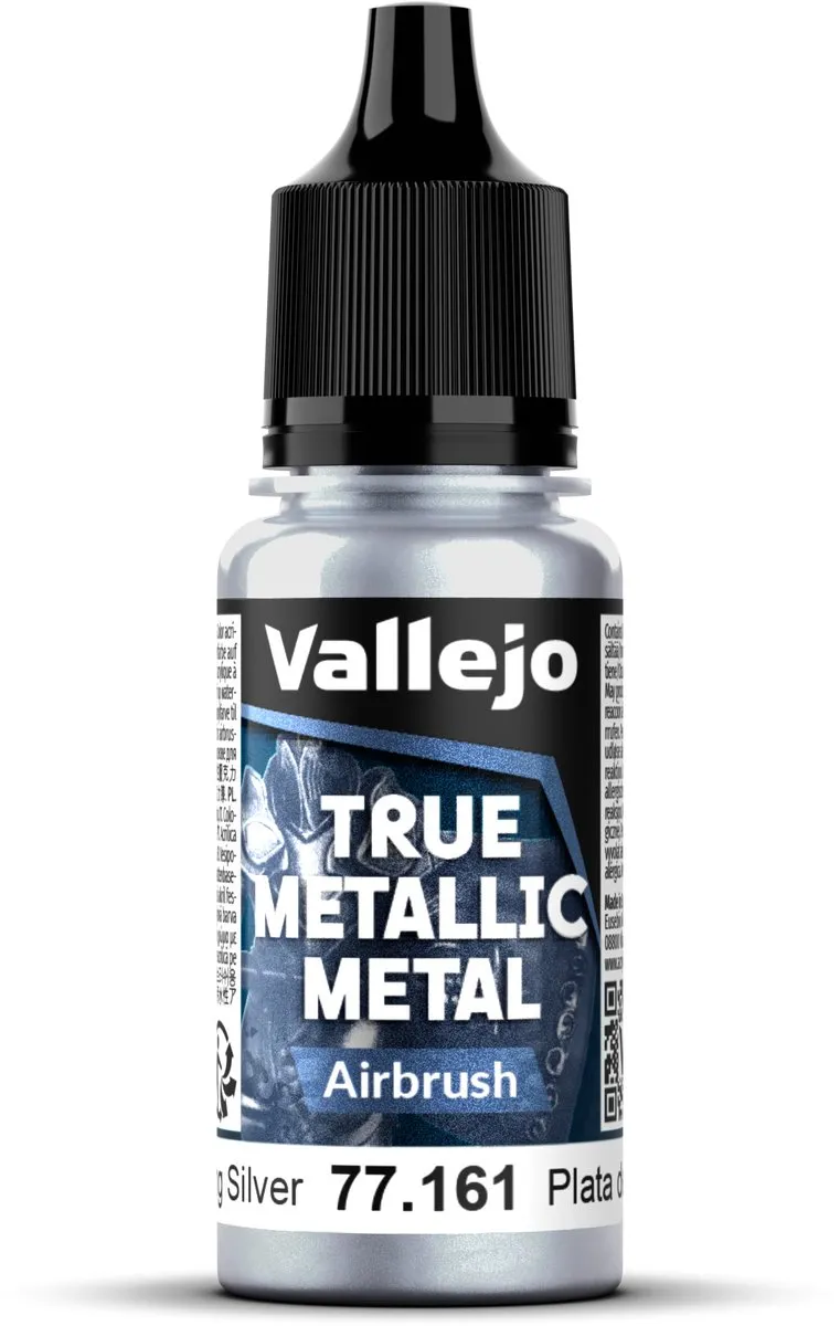 Vallejo Hobbyverf True Metallic Airbrush Sterling Zilver 18ml