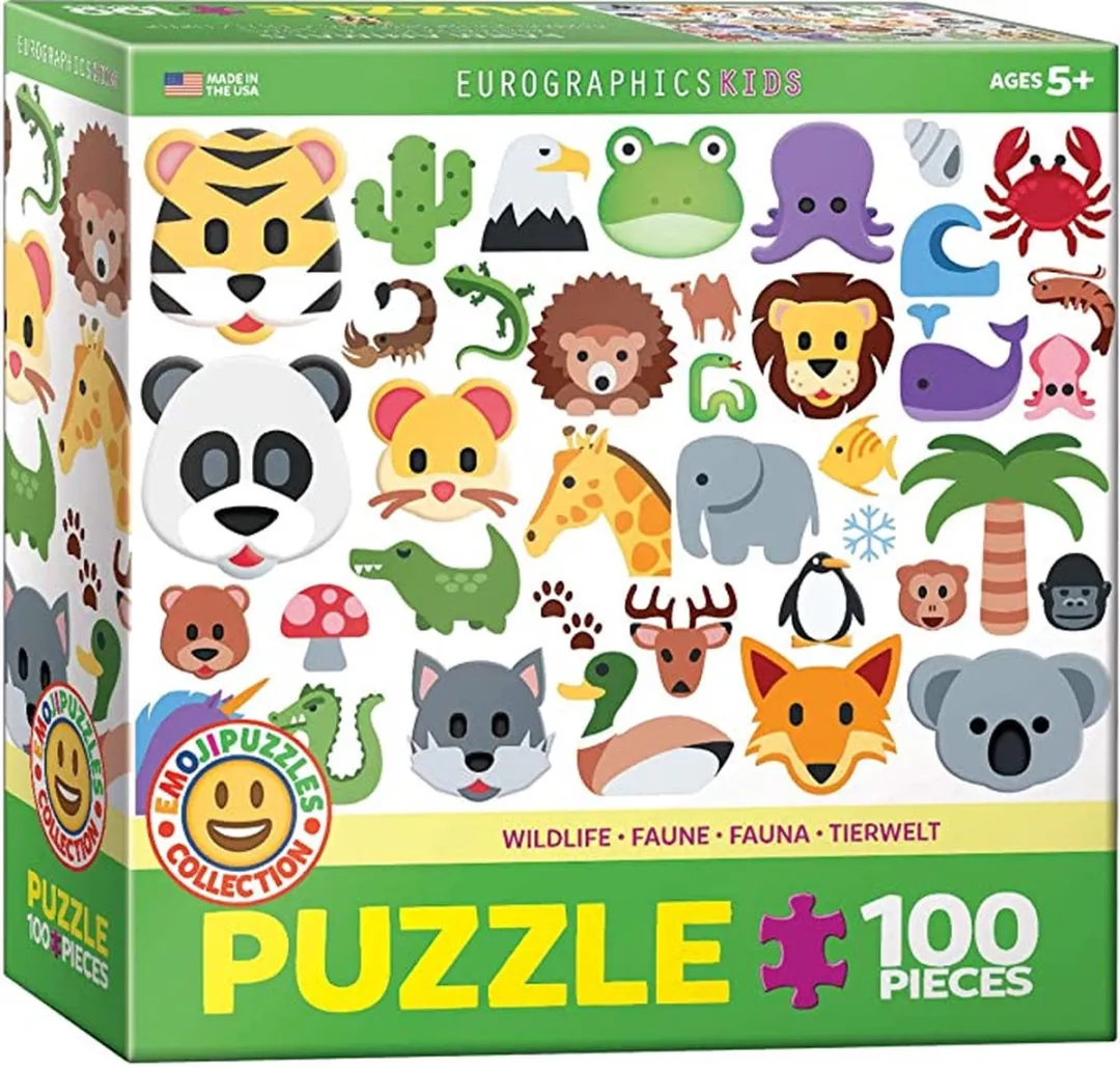 Eurographics Wildlife Puzzel 100 Stuks - Meerkleurig