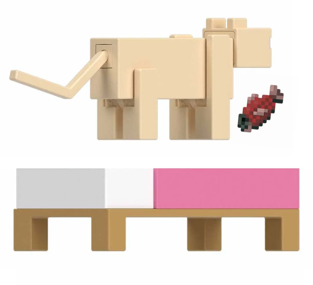 Minecraft JCN30 Persian Cat Figuur - Multicolor - afbeelding 6 van 6