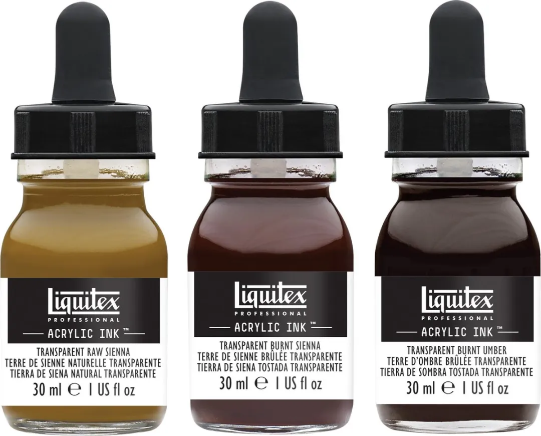 Liquitex Ink! 3-pack Transparant - 3x30ml