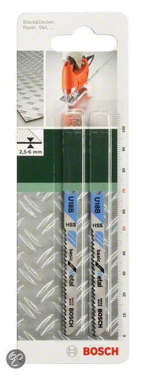 Bosch Decoupeerzaagblad HSS U 18 B Basic for Metal