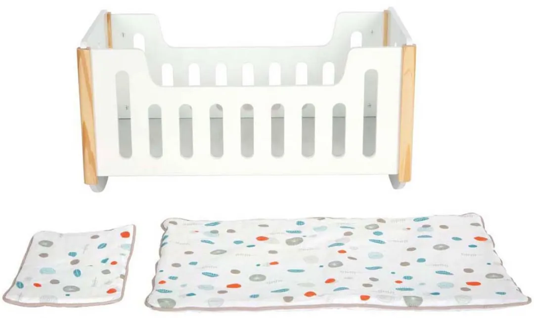 Small Foot Houten Poppenbed Little Button Multicolor - afbeelding 6 van 6