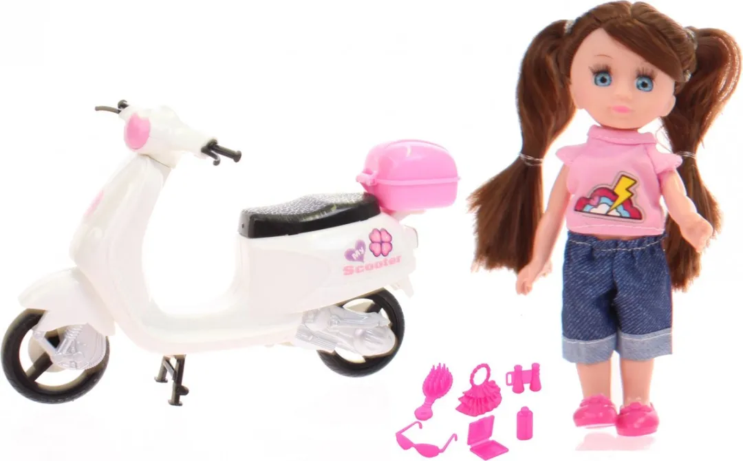 Johntoy Pop Lily Dolls Scooter 15cm