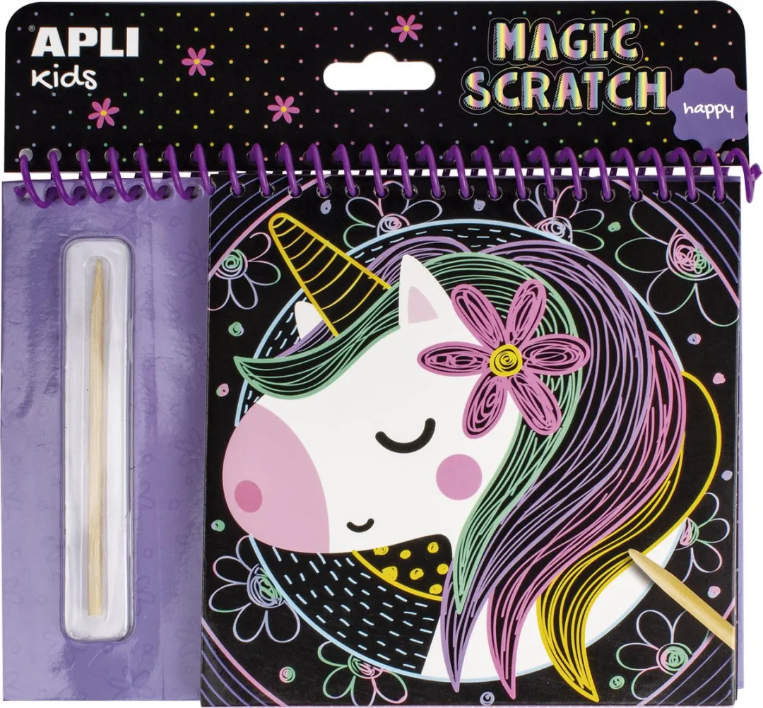 Apli Kids Happy Kras Kleurenboek 8 Vel