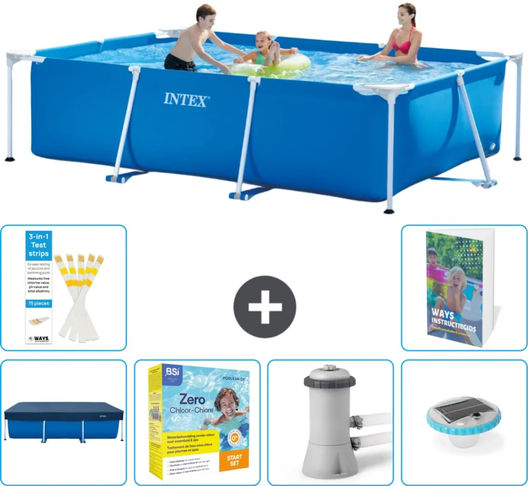 Intex Rechthoekig Frame Zwembad 300x200x75cm