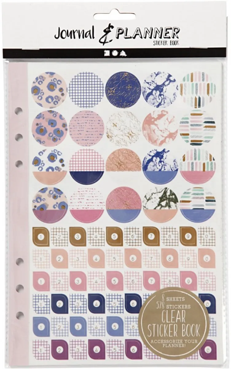 Creativ Company Stickerboek Bulletjournal Bloemen 15x21mm - Divers