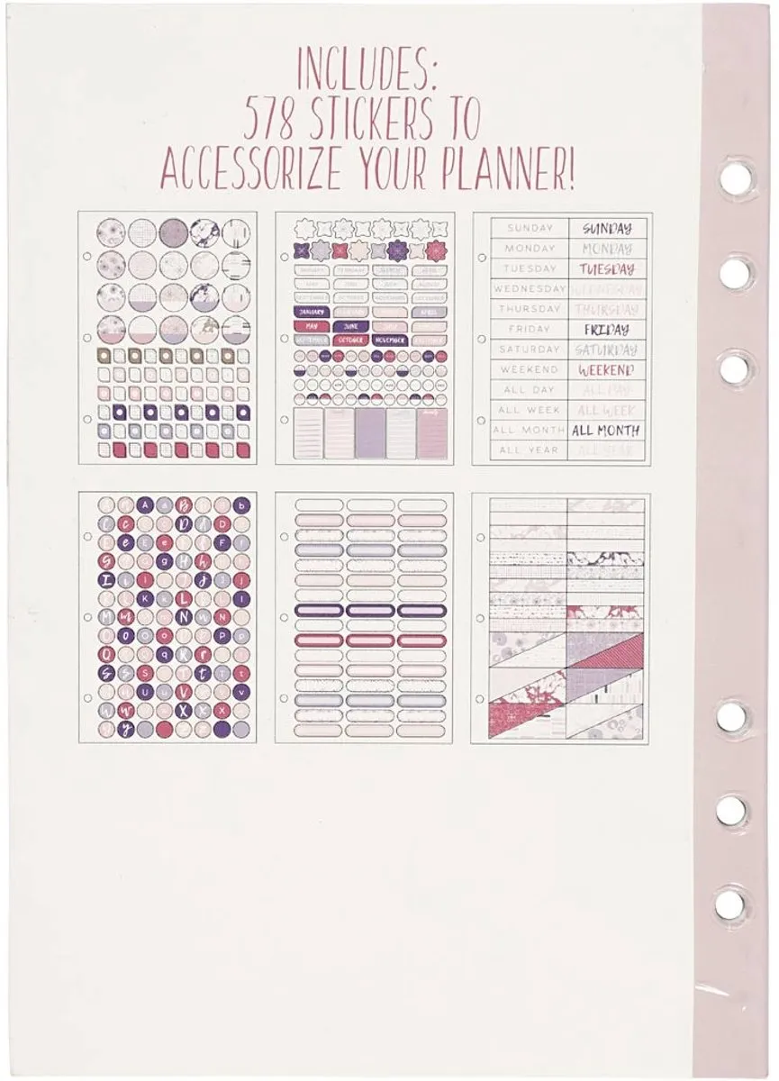 Creativ Company Stickerboek Bulletjournal Bloemen 15x21mm - Divers