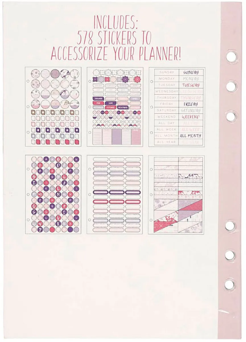 Creativ Company Stickerboek Bulletjournal Bloemen 15x21mm - Divers
