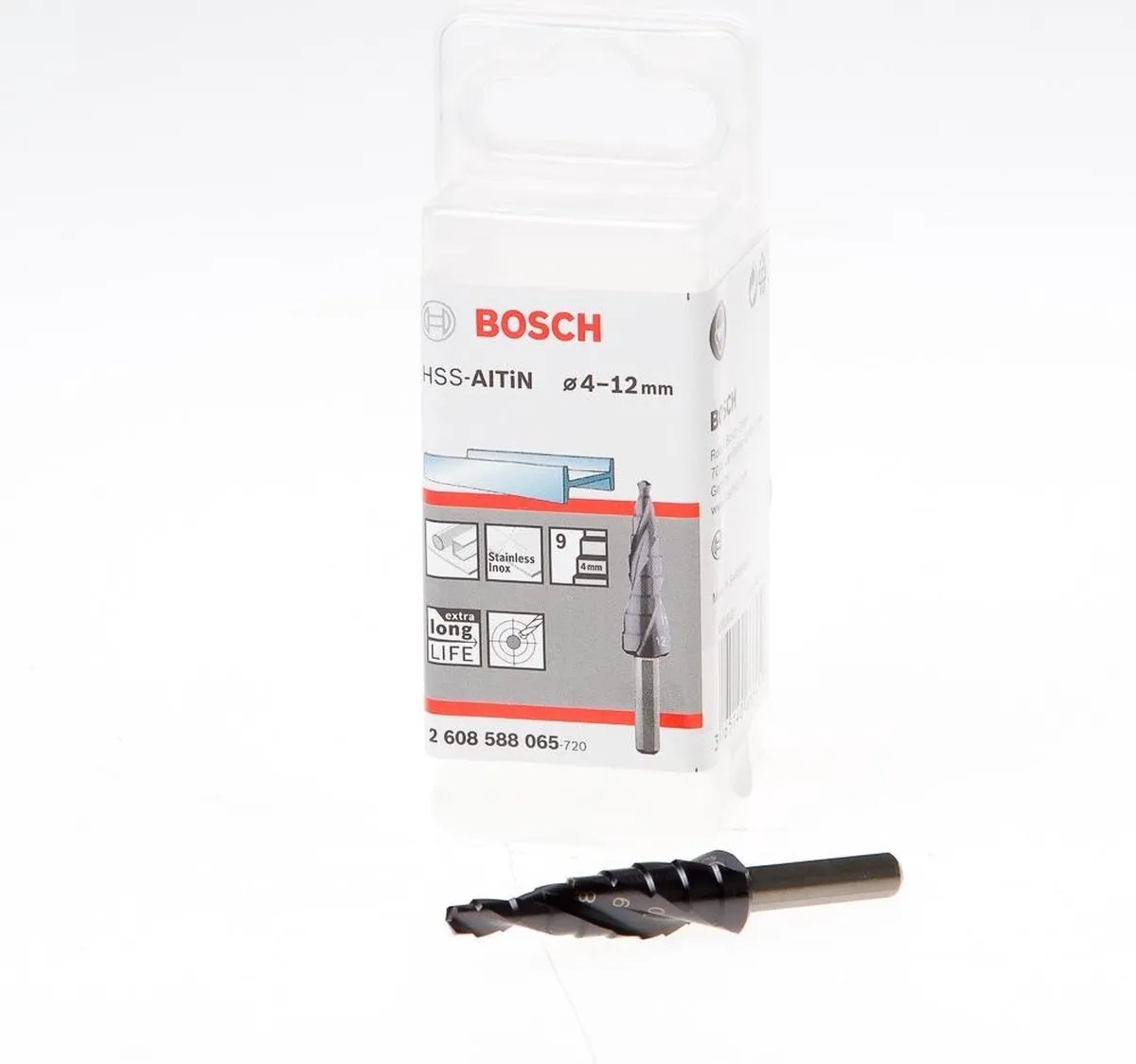 Bosch Trappenboor HSS-AlTiN 4 5mm - 12x66,5mm - afbeelding 6 van 6