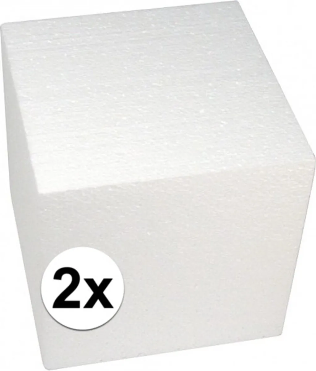 Rayher hobby Piepschuim Kubus 20x20cm