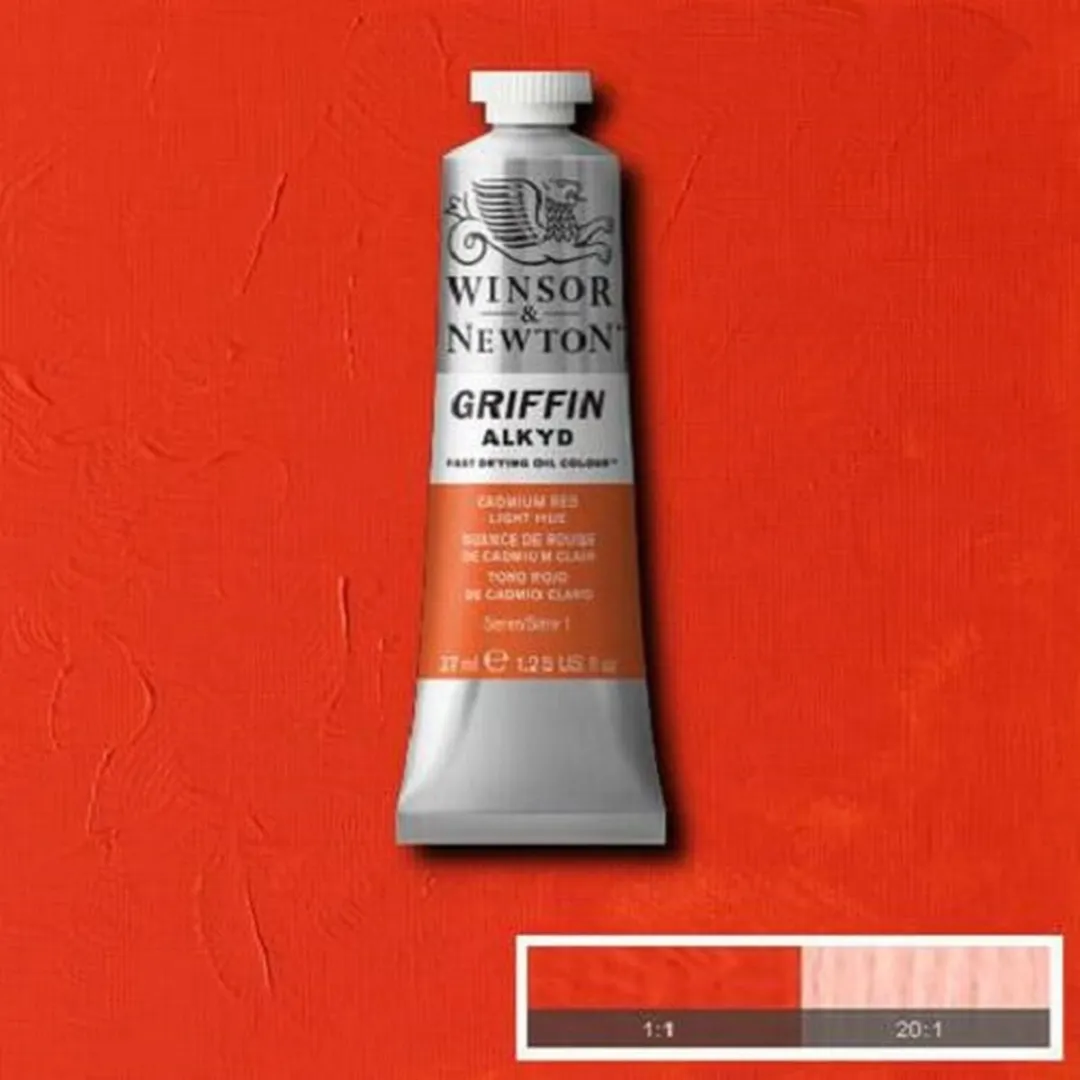 Winsor & Newton Griffin Alkyd Olieverf Cadmium Red Light 101