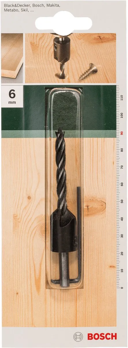 Bosch Houtspiraalboren 6mm x 50mm - 90mm - 1 Stuk