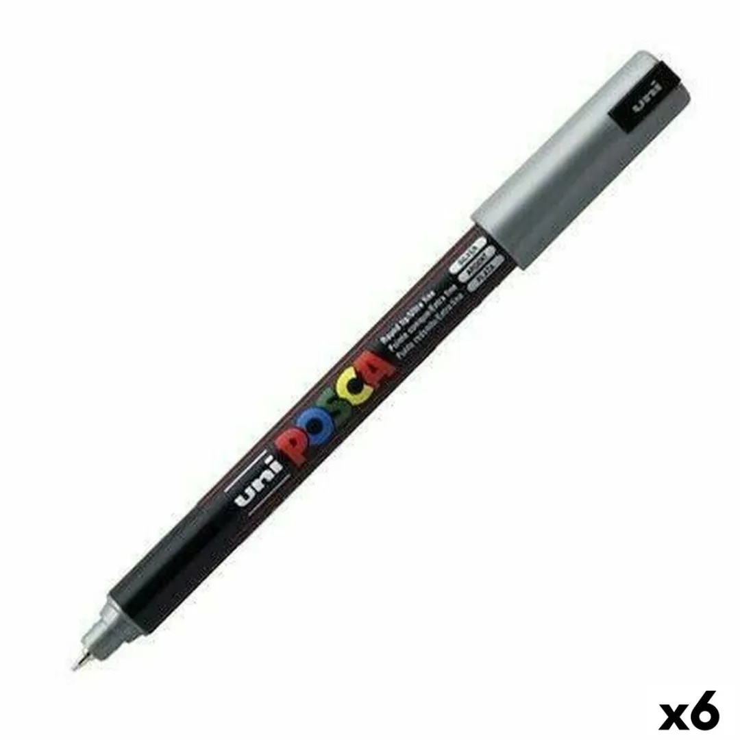 Posca PC1MR EF Zilver Verfstiften - 6 Stuks