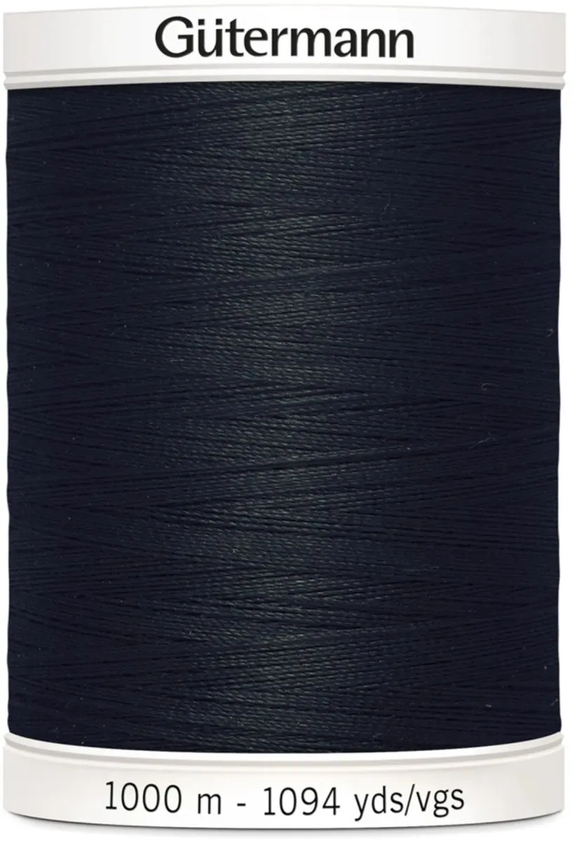 Gutermann Polyester Naaigaren 1000m - Zwart