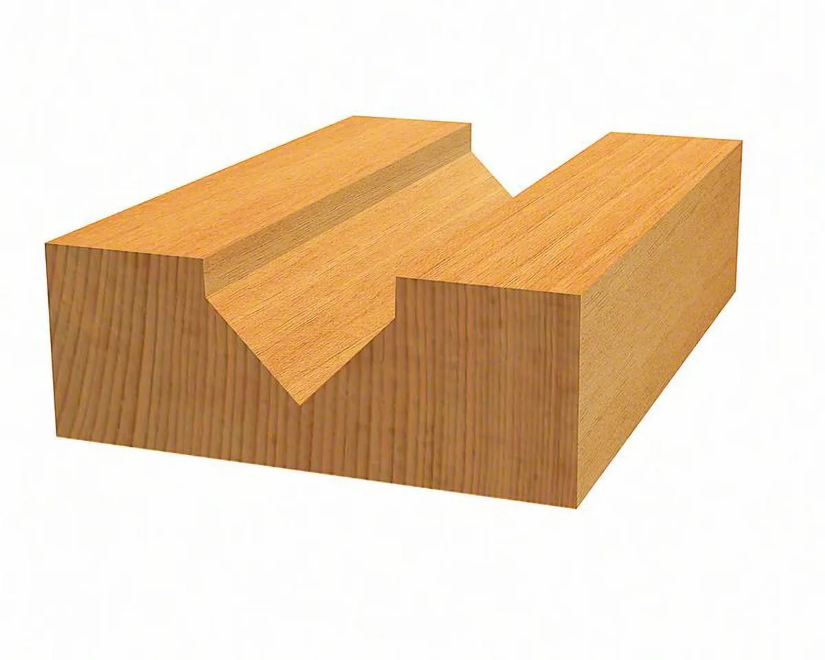 Bosch V-groeffrees 1/4" 12,7mm L12,7mm G45mm 90°
