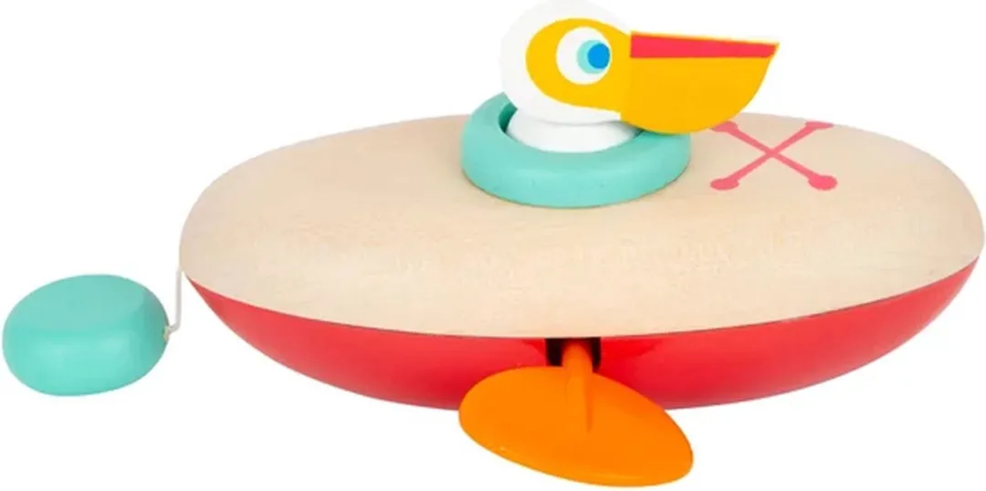 Small Foot Houten Kano Pelikaan 11654 - Rood - afbeelding 6 van 6